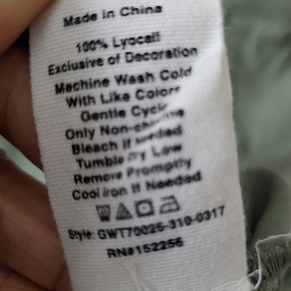 Khaki Green Apron/Jumper Dress by Avec Les Filles Revolve - Picture 6 of 6